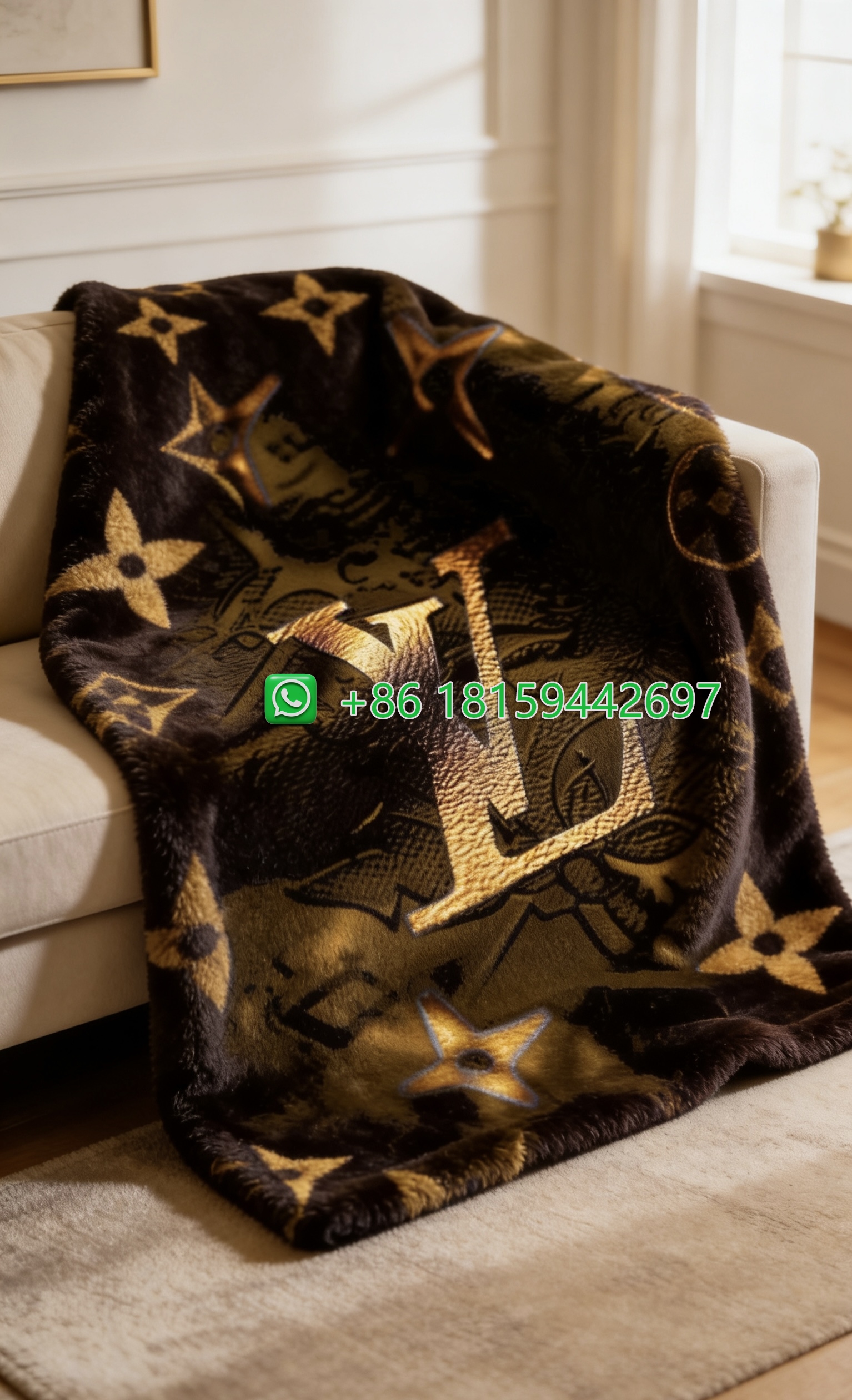 Louis Vuitton Throw Blankets